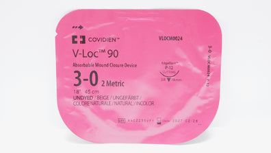 Covidien VLOCM0024 3-0 V-Loc 90 Edgellant P-12 Cutting 3/8 19mm 18In